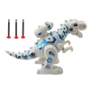 Robot Dinozaur Z Wyrzutnią Strzałek Światła Dźwięki Biały