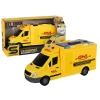 Auto Dostawcze 1:16 Napęd Frykcyjny Otwierane Drzwi Światła Dźwięki Żółte