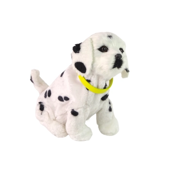 Interaktywny Pies Piesek Dalmatyńczyk Pluszowy Szczeka Rusza Ogonem