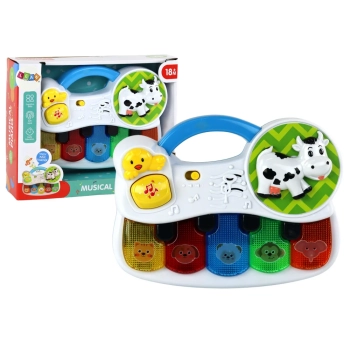 Małe Pianinko Dla Malucha Zwierzątka Światła Dźwięki