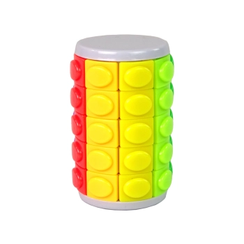 Gra Logiczna Układanka Łamigłówka Walec Obrotowy Kolorowy