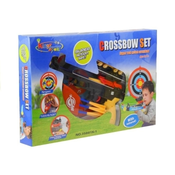 Duża Kusza Sportowa Dla Dzieci z Tarczą Kołczan 3 Strzały 5 El.