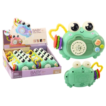 Krab Aparat Grzechotka Projektor Na Baterie Dźwięki Zielony