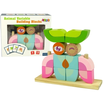 Kreatywne Klocki Drewniane Przestrzenne Układanka Sowa 3D