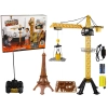 Wysoki Dźwig Żuraw Budowlany 90 cm Pilot R/C Wieża Eiffla