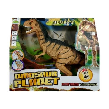 Dinozaur Tyranozaur Porusza się Ryczy Świeci