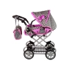 Wózek Dla Lalek Spacerówka 2 w 1 Torba Nosidełko Różowy Gwiazdki