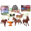 Zestaw Figurek Zwierzęta Wiejskie Farma Akcesoria 34 Elementy
