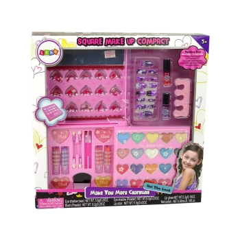 Zestaw Piękności Duża Paletka Cienie Szminki Lakiery Do Paznokci