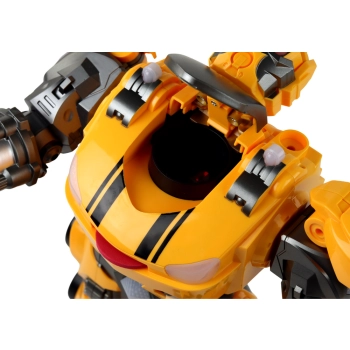 Duży Robot Zdalnie Sterowany R/C Żółty Dźwięk Światła
