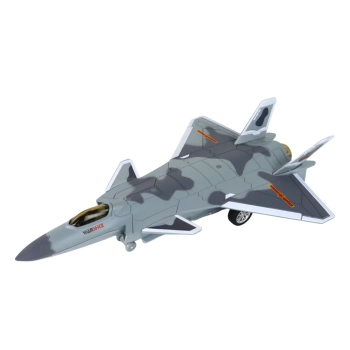 Model Samolotu Z Napędem Frykcyjnym Czarny Szary