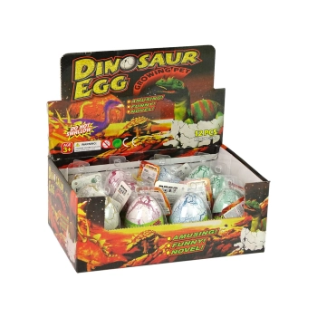 Wykluwające się Magiczne Jajko Dinozaura Rosnące 6 cm Białe