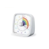 Minutnik Z Alarmem i Światłem Biały Pokrętło Tęczowe