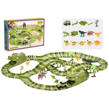 Tor Wyścigowy DIY Dinozaur 240 Elementów