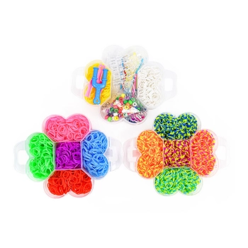 Zestaw Gumek Do Tworzenia Bransoletek DIY 4500 El