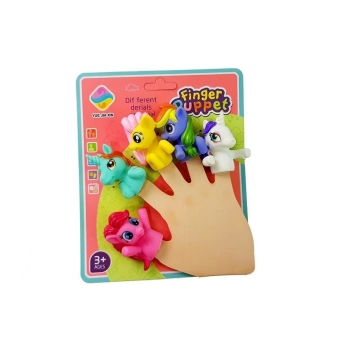 Nakładki na palce Kucyki Pacynki Jednorożec 5 elem.