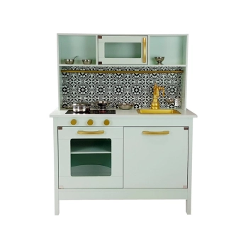 Kuchnia Drewniana Emma Miętowa Nierdzewne Akcesoria Kuchenne