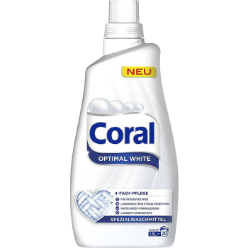 Coral żel do prania tkanin białych 20 prań