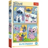 Puzzle - 2x70 - Ze Stitchem nie ma nudy - Disney Lilo and Stitch - Trefl 34444