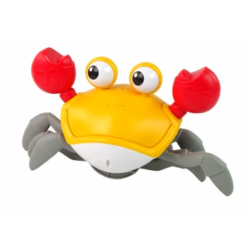 Poruszający się Krab Interaktywny Dźwięk Pomarańczowy