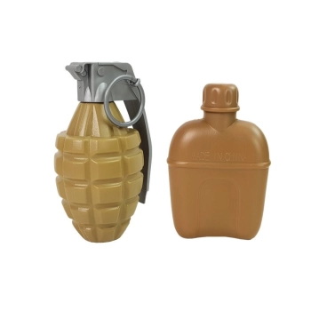 Zestaw Wojskowy Pistolety Broń z Maską Hełmem Granat Dźwięk