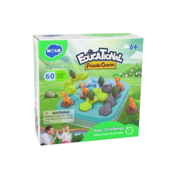 Gra Układanka Edukacyjna Tetris Łamigłówka Leśne Zwierzęta