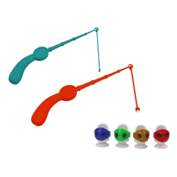 Gra Zręcznościowa Łowienie Rybek Stolik Dinozaur Pomarańczowy