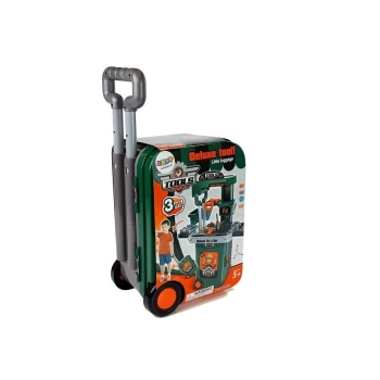 Zestaw Narzędzi w Walizce Na Kółkach Warsztat Piła Śrubokręt