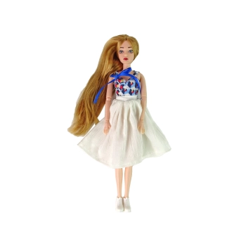 Lalka dla Dzieci Lalka z Kotkiem Długie Brązowe Włosy