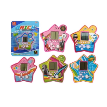 Gra Elektroniczna Kieszonkowa Tetris Gwiazdka Fioletowy