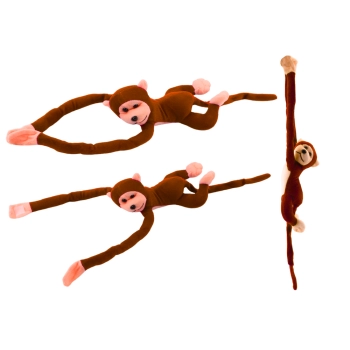 Maskotka Pluszowa Małpka z Dźwiękiem Ciemno Brązowa 80 cm