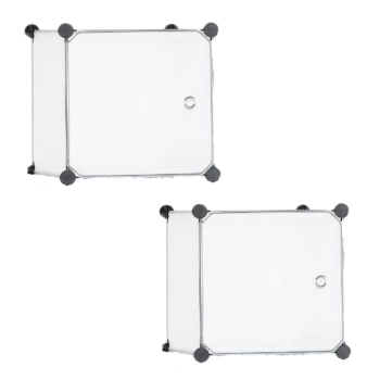 Modułowy Regał Na Buty Akcesoria 5 Przegródek Transparentny