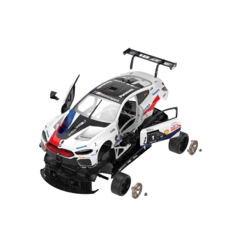 Klocki Konstrukcyjne Auto Rastar RC 1:18 BMW M8 GTE Białe 66 Elementów