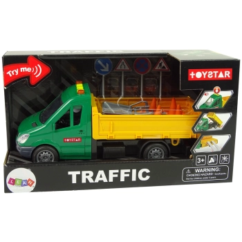 Pojazd Auto Drogowe Wywrotka Napęd Frykcyjny Akcesoria Drogowe Dźwięk