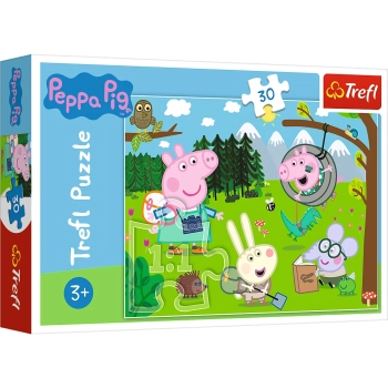 Puzzle - 30 - Leśna wyprawa - Świnka Peppa - Trefl 18245