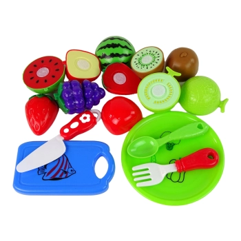Zestaw Owoców Do Krojenia Deska Talerzyk Sztućce