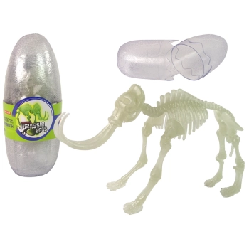 Świecący W Ciemności Szkielet 3D Dinozaury Mamut w Jajku