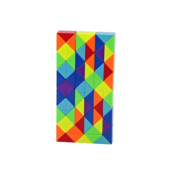 Klocki Gra Zręcznościowa Układanka Wąż Edukacyjny Kolorowy 72 ele.