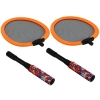 Zestaw 2 Rakietek Do Badmintona Paletki 2 Lotki Badminton Pomarańczowy