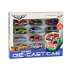 Zestaw Samochodzików Resoraki Autka Sportowe Wyścigowe 1:64 10 szt.