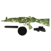 Karabin Pistolet Kulki Żelowe Zielony Automat MP5