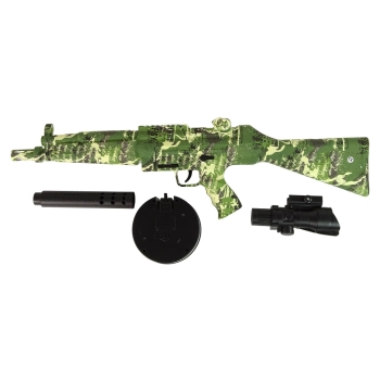 Karabin Pistolet Kulki Żelowe Zielony Automat MP5
