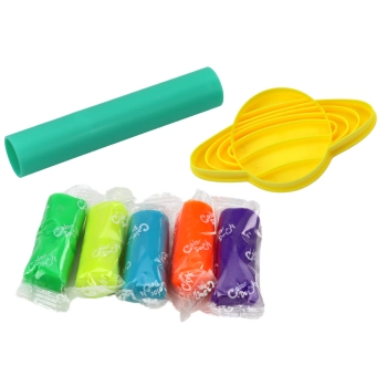 Zestaw Plastyczny Ciastolina 8 Planet Foremki 5 Kolorów