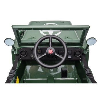 Auto Na Akumulator JH-103 Wojskowa Zieleń 4x4
