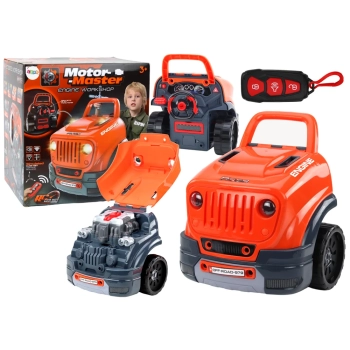 Warsztat Silnik Auto Do Rozkręcania Zestaw Majsterkowicza Pomarańczowy