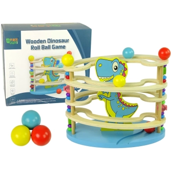 Zjeżdżalnia Piłeczek Smok Drewniana Koraliki