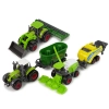 Zestaw 6 Pojazdów Rolniczych Traktor Kombajn Metalowe Elementy