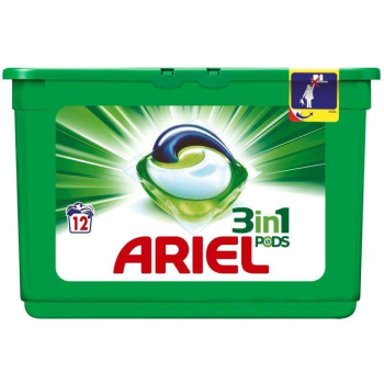 Ariel kapsułki 3 w 1 do tkanin białych 12 szt.