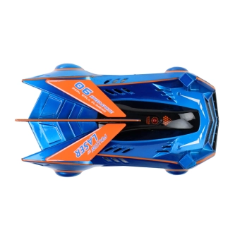 Autko Sportowe Auto Jeżdżące Po Ścianach Suficie Na Laser Niebieskie