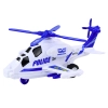 Helikopter Policyjny Biały lub Czarny Napęd Frykcyjny Światło i Dźwięk
